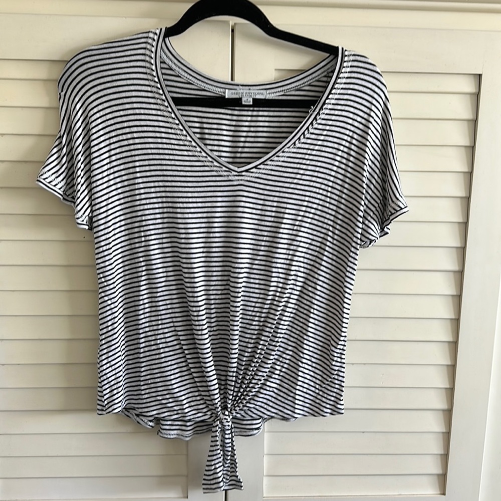 Black and white striped shirt
